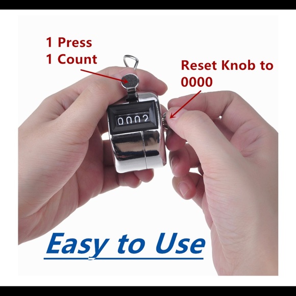 Set of 3 - Hand Tally Manual Counter - Picture 2 of 4